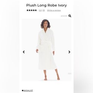 Soma Plush Long Ivory Robe- L/XL